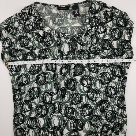 New York & Co short sleeve gathered jersey top M - Picture 5 of 7